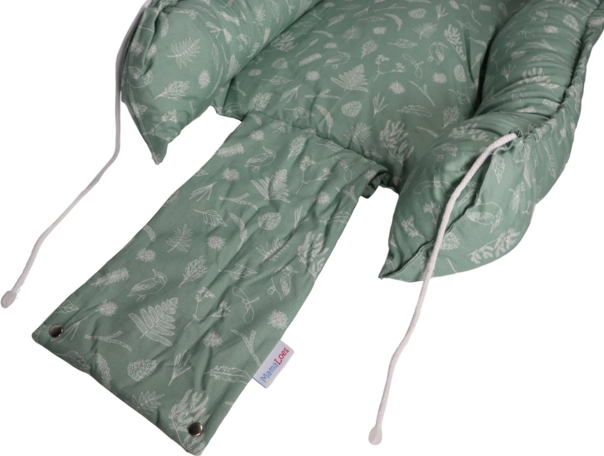 MamaLoes Botanical Stone Green Babynest MamaLoes Botanical Stone Green Babynest -Baby Verzorging 1200x906 3