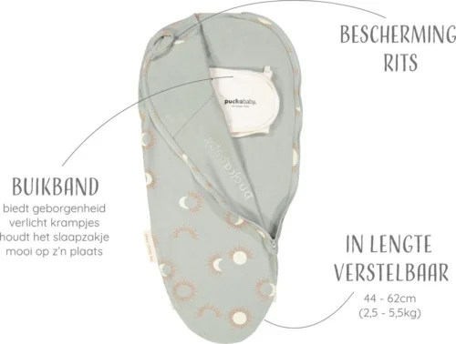 Puckababy Inbakerslaapzak Original Piep 0-3 Maanden - Eclipse Clay 4 Puckababy Inbakerslaapzak Original Piep 0-3 Maanden - Eclipse Clay -Baby Verzorging 1200x907 5