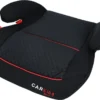 Carkids Auto Zitverhoger Zwart En Rood | Autostoel Groep 2-3 | Kinderen Van 3,5-12 Jaar | 15-36 Kg