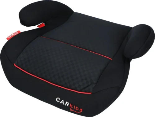 Carkids Auto Zitverhoger Zwart En Rood | Autostoel Groep 2-3 | Kinderen Van 3,5-12 Jaar | 15-36 Kg