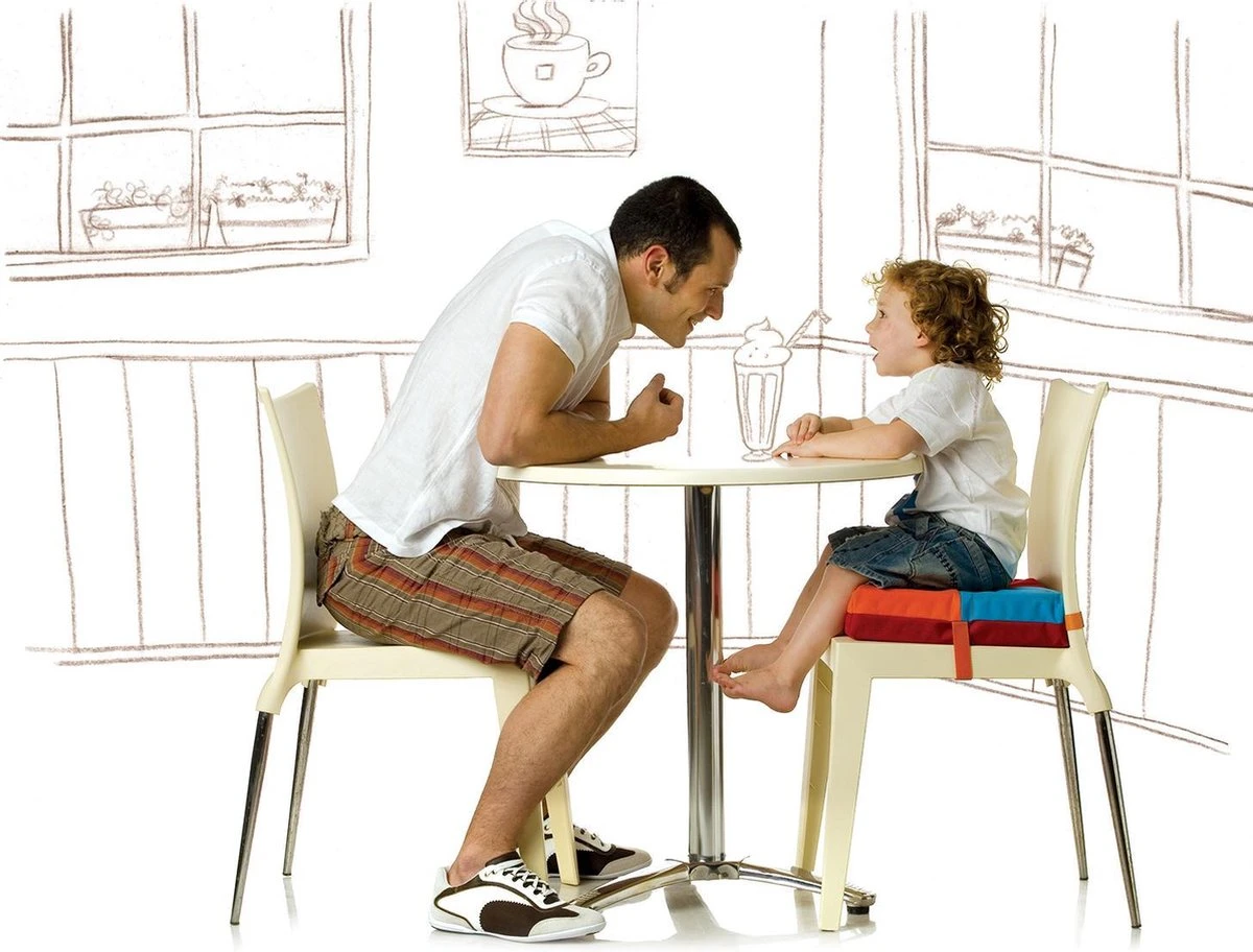 Simplygood Zitkussen Stoelverhoger - Geel-Egel/Lichtblauw-Egel Simplygood Zitkussen Stoelverhoger - Geel-Egel/Lichtblauw-Egel -Baby Verzorging