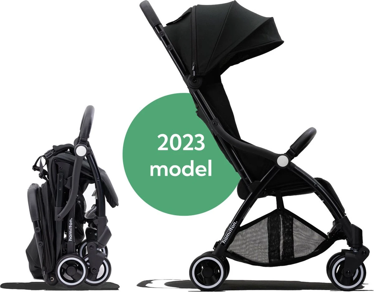 Hamilton by Yoop X1 Plus Buggy – Nieuw, Hoger, Uitgebreider 2023 Model – Premium Stroller met One Hand Folding Technologie – Zwart – Lichte, Verstelbare en Wendbare Kinderwagen met vele Gemakken Hamilton By Yoop X1 Plus Buggy – Nieuw, Hoger, Uitgebreider 2023 Model – Premium Stroller Met One Hand Folding Technologie – Zwart – Lichte, Verstelbare En Wendbare Kinderwagen Met Vele Gemakken -Baby Verzorging