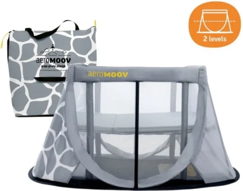 AeroMoov Instant Travel Cot Reisbed - Giraph Sky -Baby Verzorging 1200x941