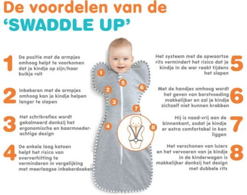 Love To Dream™ Babyslaapzak Swaddle Up™ - Inbakeren - Baby 3-6 Maanden - 6-8.5 Kg - All Season - Grijs 10 Love To Dream™ Babyslaapzak Swaddle Up™ - Inbakeren - Baby 3-6 Maanden - 6-8.5 Kg - All Season - Grijs -Baby Verzorging 1200x949 1