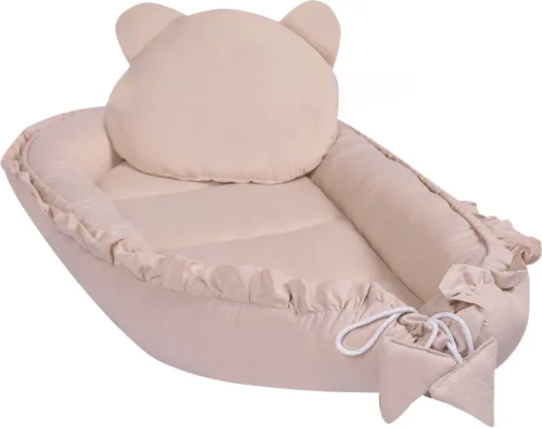 Babynestje - LUXE - Babynest SET Met Kussen - Beige