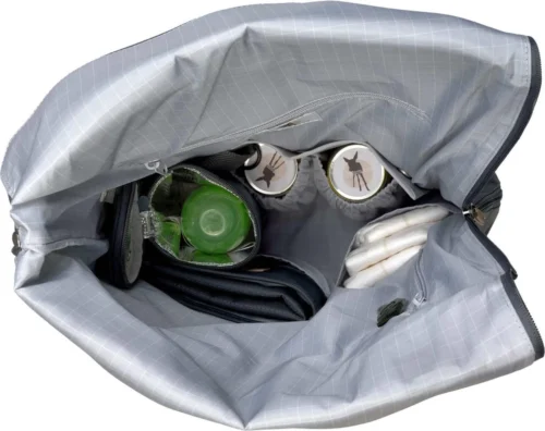 LÄSSIG Luiertas Rolltop Backpack Rugzak Incl Verschoningsmatje - Nacht Blauw -Baby Verzorging 1200x950 3