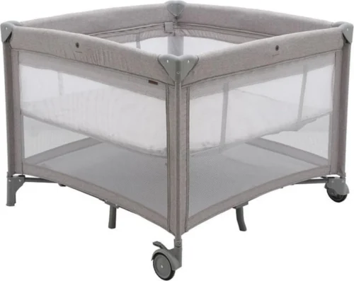 Topmark Reisbed/Box Parker - 100x100 Cm. - Grey -Baby Verzorging 1200x952