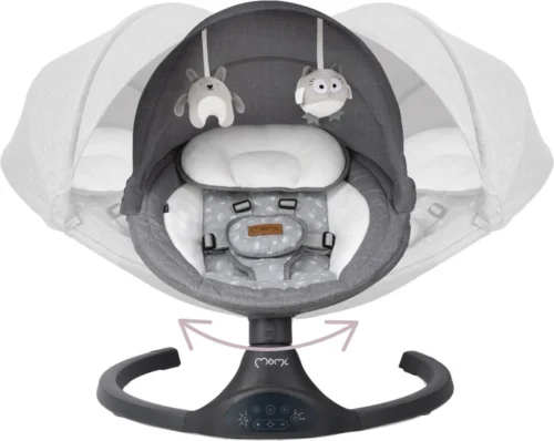 Momi Lami Dark Grey Elektrische Babyschommel BULE00022 -Baby Verzorging 1200x955 4