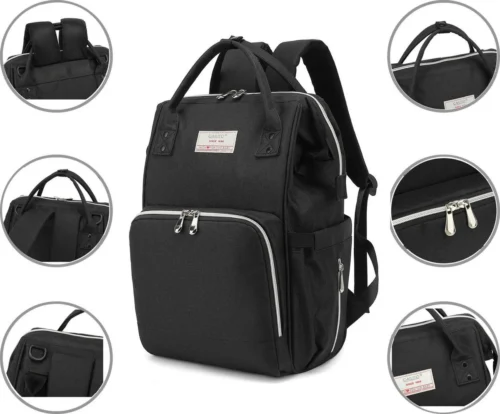 Massi Miliano Luiertas Unisex Zwart (M-22003-6) -Baby Verzorging 1200x994