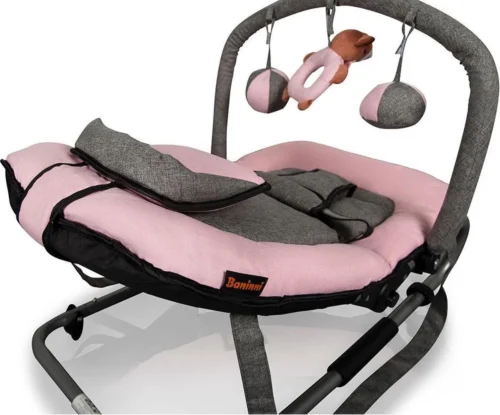 Baninni Wipstoel Admiro Roze-Grijs 4 Baninni Wipstoel Admiro Roze-Grijs -Baby Verzorging 1200x997 4