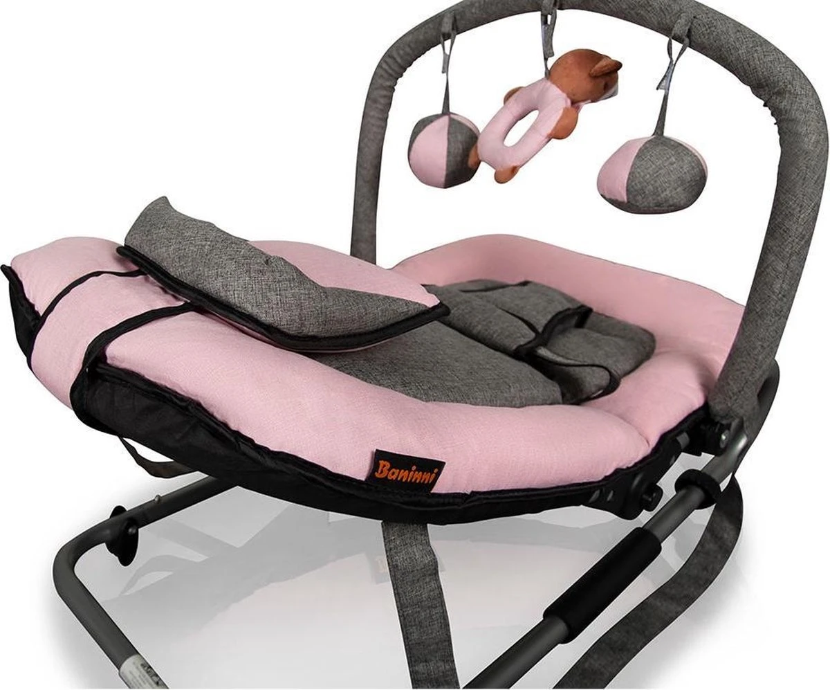 Baninni Wipstoel Admiro Roze-Grijs Baninni Wipstoel Admiro Roze-Grijs -Baby Verzorging 1200x997 4