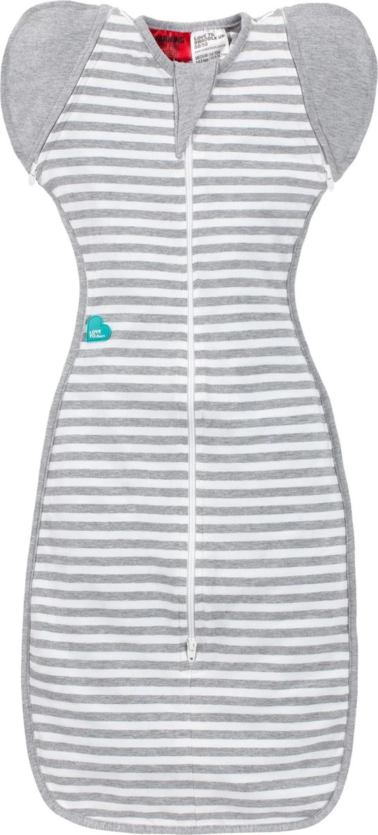 Love to Dream™ Babyslaapzak Swaddle Up™ - Inbakeren afbouwen - Baby 4-6 maanden - 11-14 kg - All Season - Grijs Love To Dream™ Babyslaapzak Swaddle Up™ - Inbakeren Afbouwen - Baby 4-6 Maanden - 11-14 Kg - All Season - Grijs -Baby Verzorging