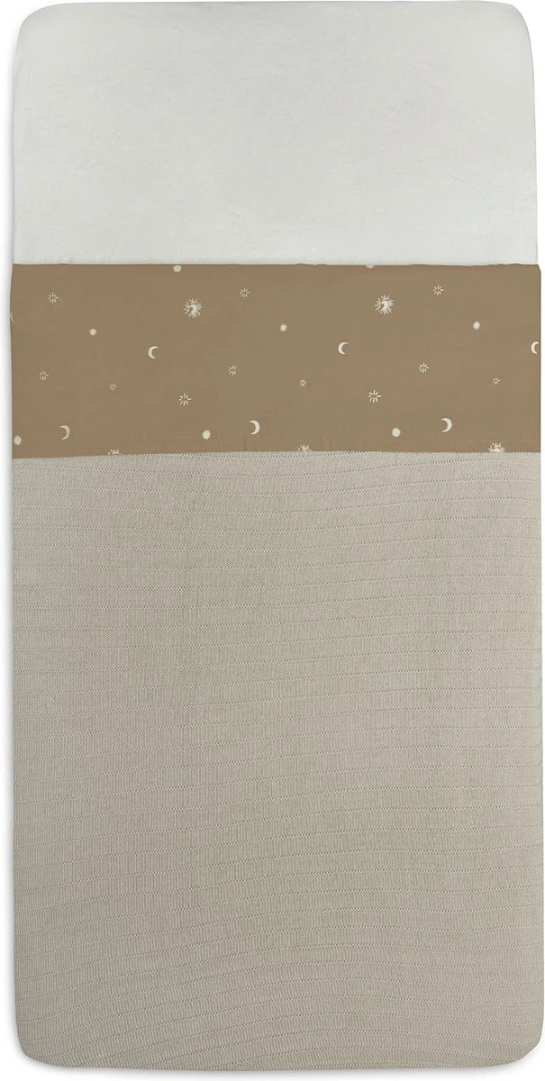Jollein Baby Laken Wieg 75x100cm Stargaze - Biscuit Jollein Baby Laken Wieg 75x100cm Stargaze - Biscuit -Baby Verzorging 605x1200 3