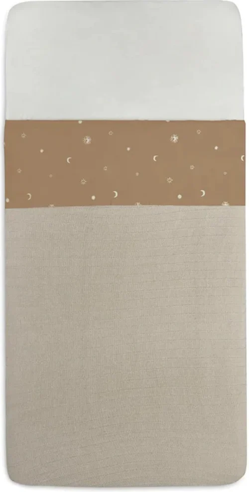 Jollein Baby Laken Wieg 75x100cm Stargaze - Biscuit 5 Jollein Baby Laken Wieg 75x100cm Stargaze - Biscuit -Baby Verzorging 607x1200 1