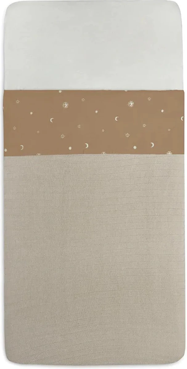 Jollein Baby Laken Wieg 75x100cm Stargaze - Biscuit Jollein Baby Laken Wieg 75x100cm Stargaze - Biscuit -Baby Verzorging 607x1200 1