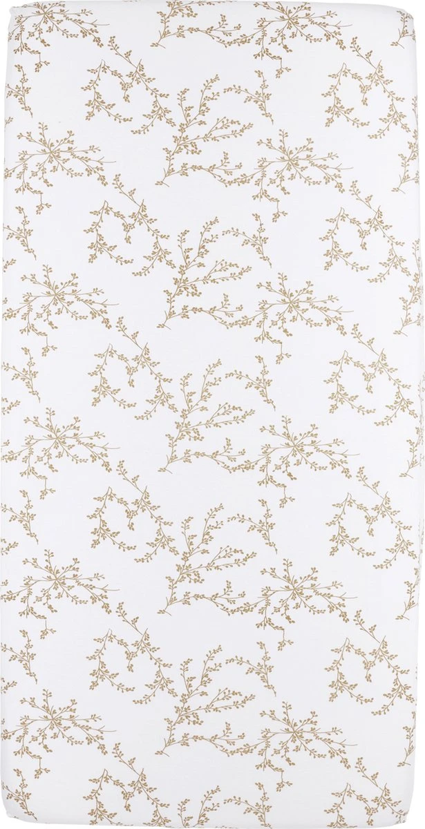 Meyco Branches Hoeslaken ledikant - Sand - 60x120cm Meyco Branches Hoeslaken Ledikant - Sand - 60x120cm -Baby Verzorging 615x1200 3