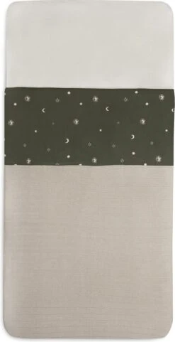 Jollein Baby Laken Ledikant 120x150cm Stargaze - Leaf Green