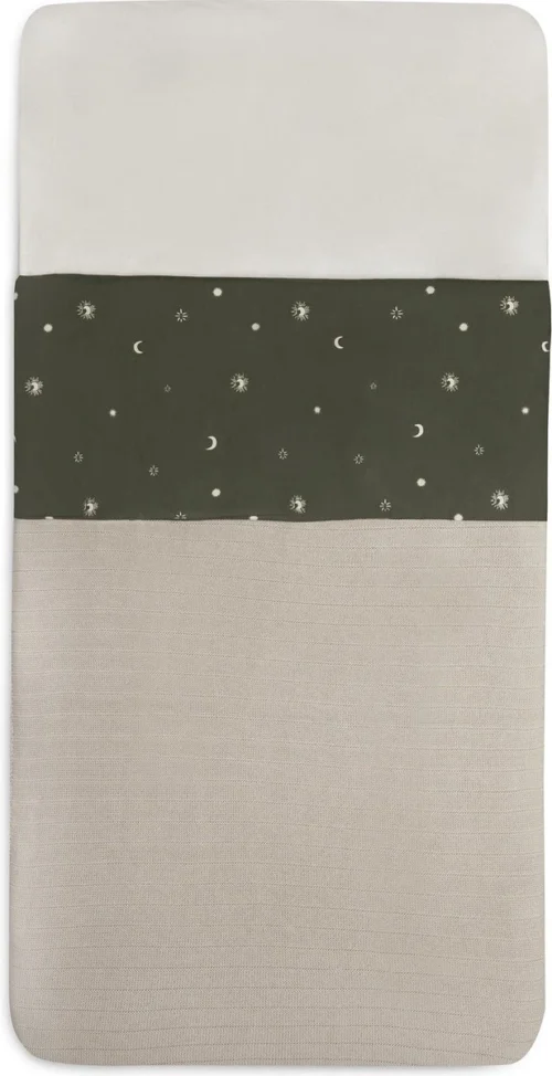 Jollein Baby Laken Ledikant 120x150cm Stargaze - Leaf Green