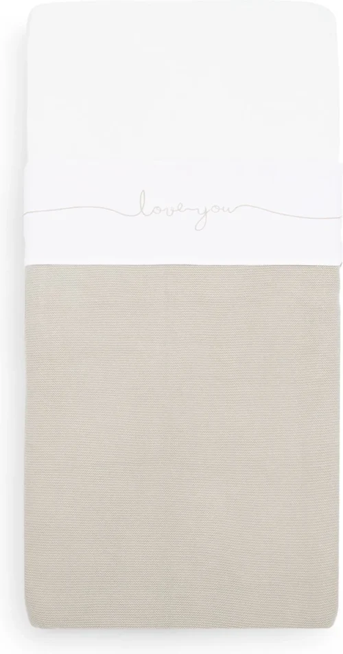 Jollein Baby Laken Ledikant 120x150cm Love You - Nougat -Baby Verzorging 630x1200 5