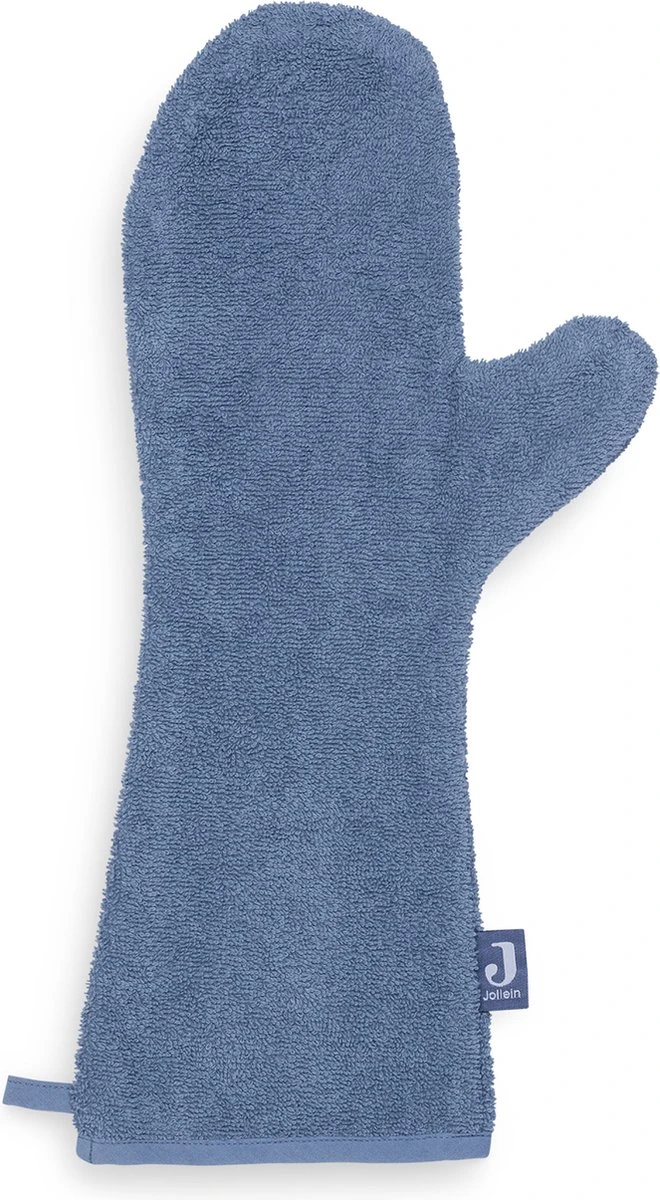 Jollein Baby Washand Badstof - Jeans Blue Jollein Baby Washand Badstof - Jeans Blue -Baby Verzorging