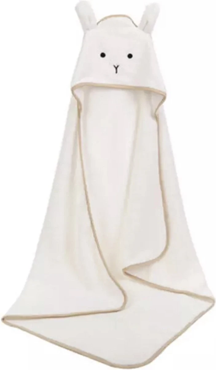IL BAMBINI - Zachte baby badponcho - Fleece handdoek - omslagdoek - Badcape - 90x90 cm - wit IL BAMBINI - Zachte Baby Badponcho - Fleece Handdoek - Omslagdoek - Badcape - 90x90 Cm - Wit -Baby Verzorging