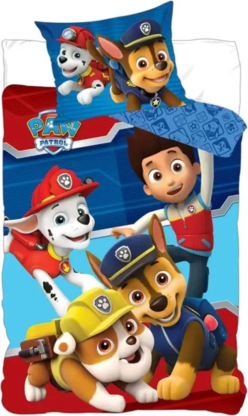 Paw Patrol Dreumesdekbedovertrek Party 100 X 140 Cm Katoen