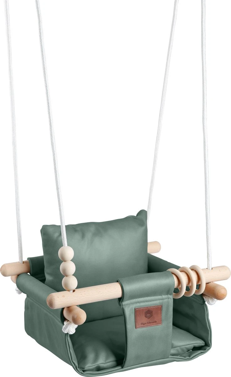 Baby / Kinder Schommel voor binnen of buiten! - Luxe Baby Swing ZeeGroen - Schommelstoel inclusief Zachte Kussens en Bevestigingsmaterialen Baby / Kinder Schommel Voor Binnen Of Buiten! - Luxe Baby Swing ZeeGroen - Schommelstoel Inclusief Zachte Kussens En Bevestigingsmaterialen -Baby Verzorging 737x1200 4