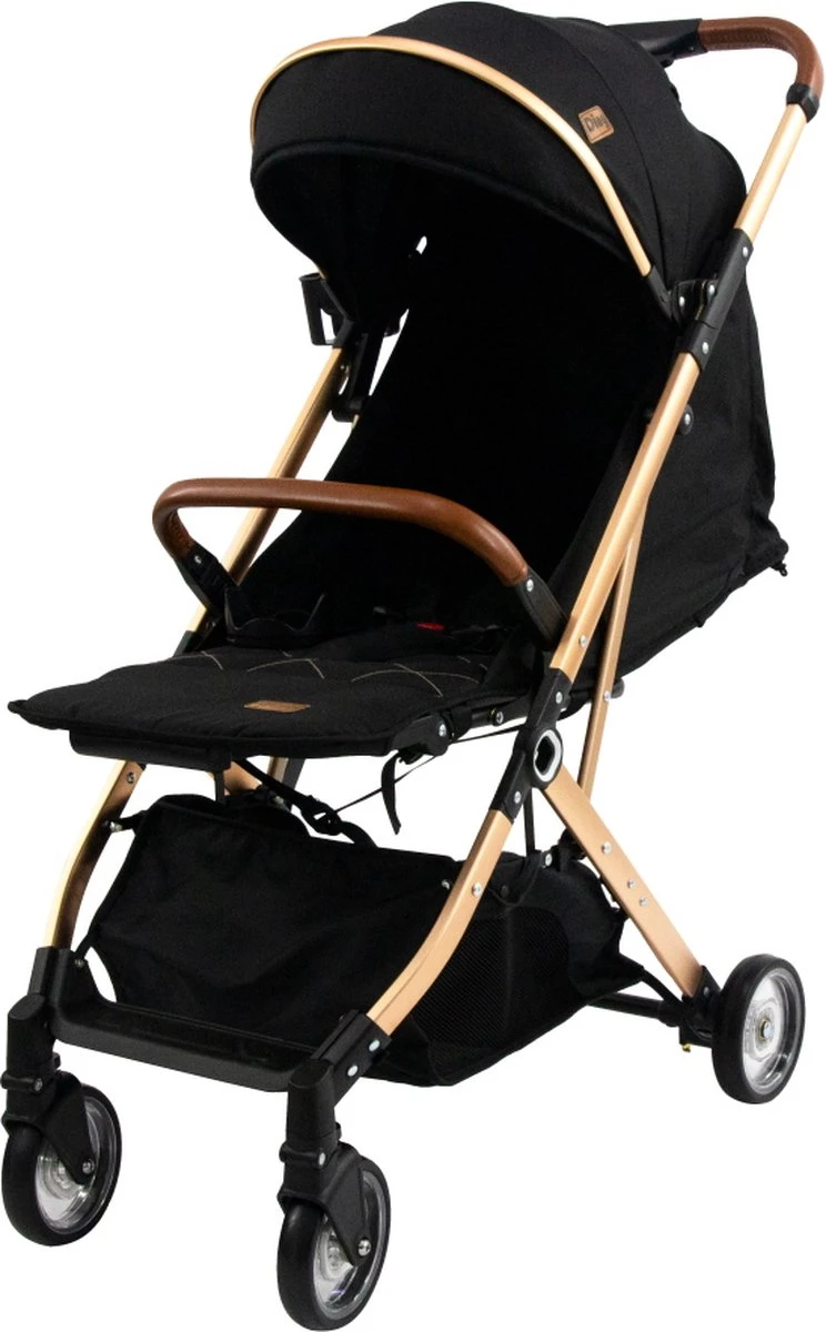 Ding Vivo Wandelwagen - Zwart/Rose - Inklapbare buggy - Inclusief boodschappenmandje en zonnekap Ding Vivo Wandelwagen - Zwart/Rose - Inklapbare Buggy - Inclusief Boodschappenmandje En Zonnekap -Baby Verzorging 744x1200 2