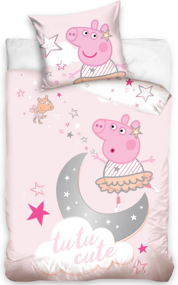 Peppa Pig BABY Dekbedovertrek Tutu Cute - 100 x 135 cm - Katoen Peppa Pig BABY Dekbedovertrek Tutu Cute - 100 X 135 Cm - Katoen -Baby Verzorging 750x1200 5
