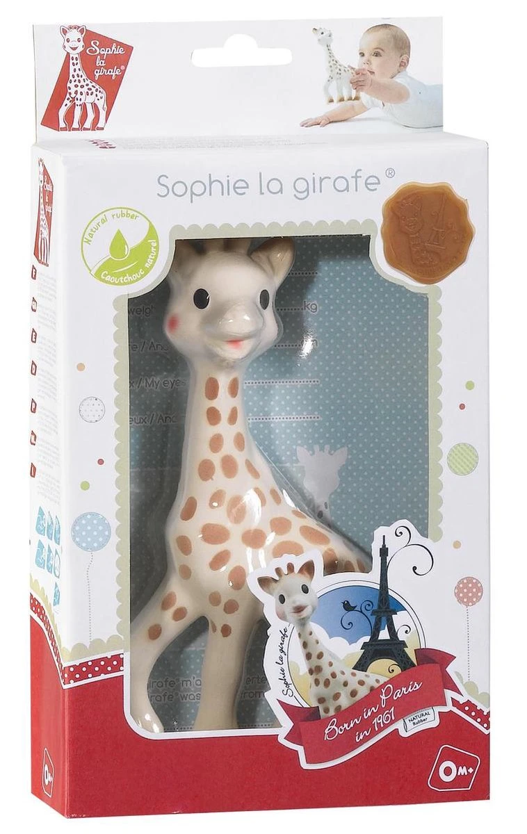 Sophie de giraf - bijtspeelgoed - 100% natuurlijk rubber - in wit rode geschenkdoos Sophie De Giraf - Bijtspeelgoed - 100% Natuurlijk Rubber - In Wit Rode Geschenkdoos -Baby Verzorging