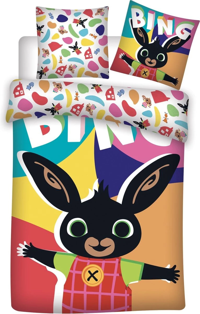 Bing Bunny Happy - baby dekbedovertrek - 100 x 135 cm - Multi Bing Bunny Happy - Baby Dekbedovertrek - 100 X 135 Cm - Multi -Baby Verzorging 765x1200 6