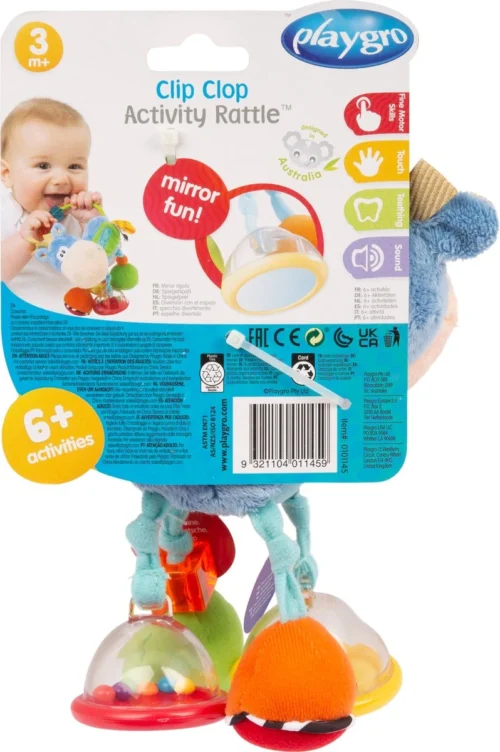 Playgro Clip Clop Rammelaar - Blauw - Activiteitenspeeltje - Kraamkado 7 Playgro Clip Clop Rammelaar - Blauw - Activiteitenspeeltje - Kraamkado -Baby Verzorging 798x1200