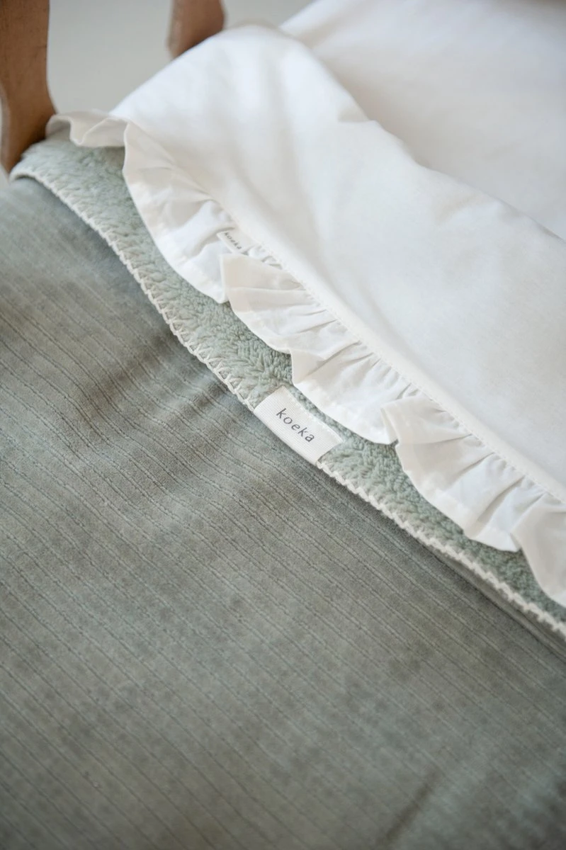 Koeka Baby lakentje ledikant Ruffle - wit 110x140cm Koeka Baby Lakentje Ledikant Ruffle - Wit 110x140cm -Baby Verzorging 799x1200 71