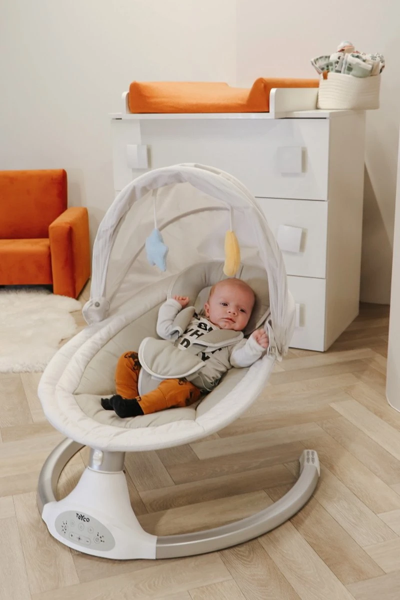 Tryco Hugg Swing Babyschommel - Zilver/Wit - Draaibare babyswing - Met Muziek Tryco Hugg Swing Babyschommel - Zilver/Wit - Draaibare Babyswing - Met Muziek -Baby Verzorging 800x1200 154