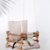 Babyschommel Met Berkenhout - Schommel Baby - Baby Swing Tot 60 Kg - Verstelbaar Schommel Kind - Babyswing -Baby Verzorging 800x1200 157