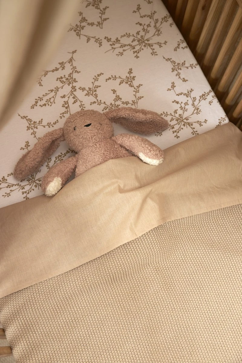 Meyco Branches Hoeslaken ledikant - Sand - 60x120cm Meyco Branches Hoeslaken Ledikant - Sand - 60x120cm -Baby Verzorging 800x1200 202