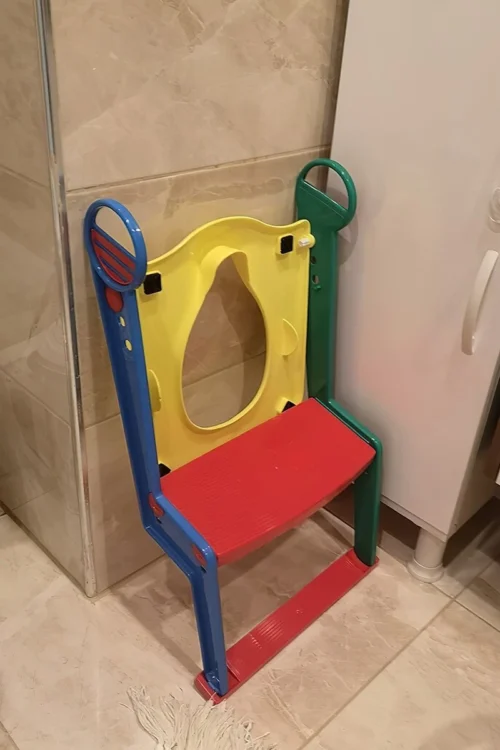 Motek® - WC Verkleiner - Wc Verkleiner Met Trapje - Toiletverkleiner - Toilettrainer - Wc Verkleiner Opvouwbaar - 2 Tot 7 Jaar - Trainer Met Opstapje -Baby Verzorging 800x1200 37