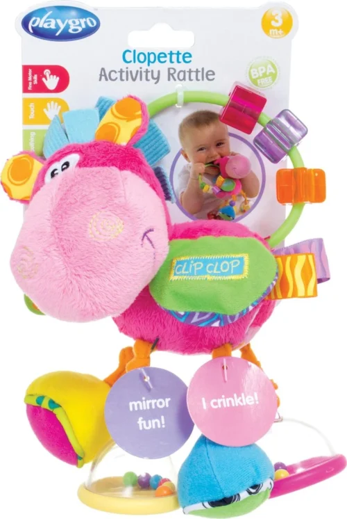 Playgro Clip Clop Rammelaar - Roze - Activiteitenspeeltje - Kraamkado 7 Playgro Clip Clop Rammelaar - Roze - Activiteitenspeeltje - Kraamkado -Baby Verzorging 804x1200 1