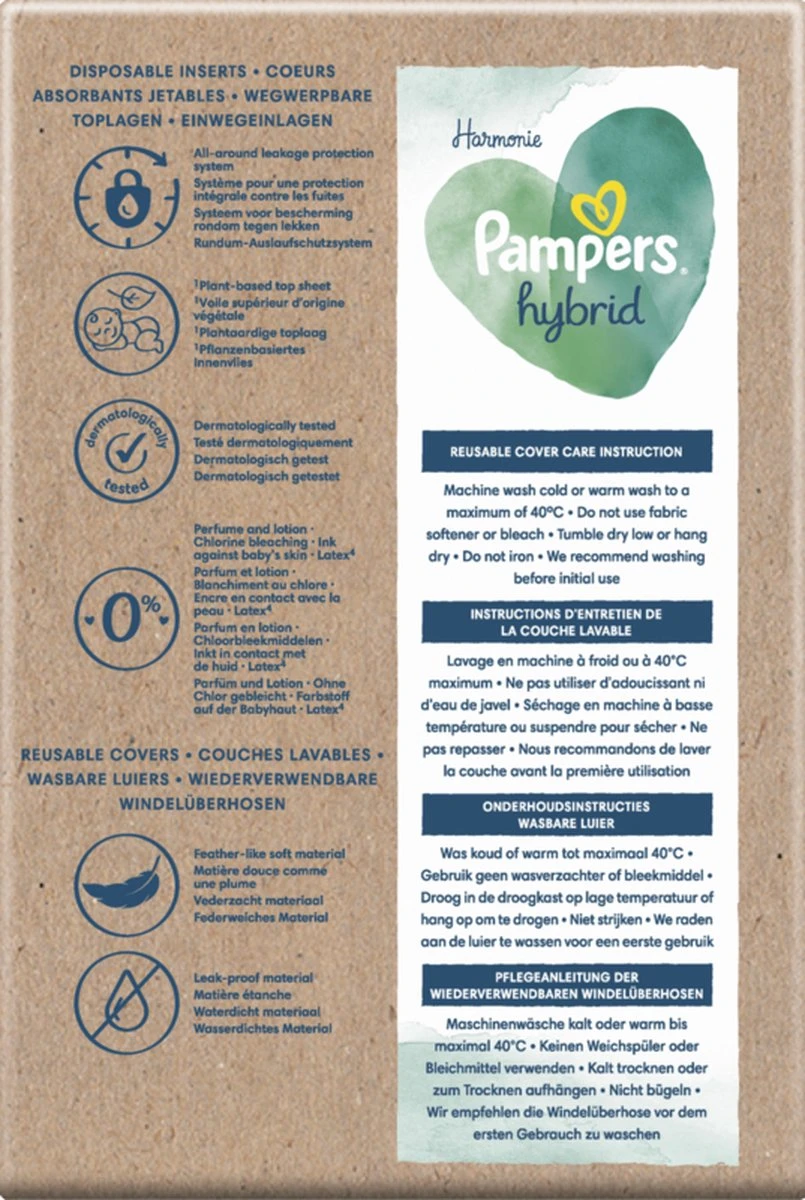 Pampers Harmonie Hybrid - Startpakket - Wasbare Luiers Voor Baby’s Pampers® Pampers Harmonie Hybrid - Startpakket - Wasbare Luiers Voor Baby’s -Baby Verzorging 805x1200 4