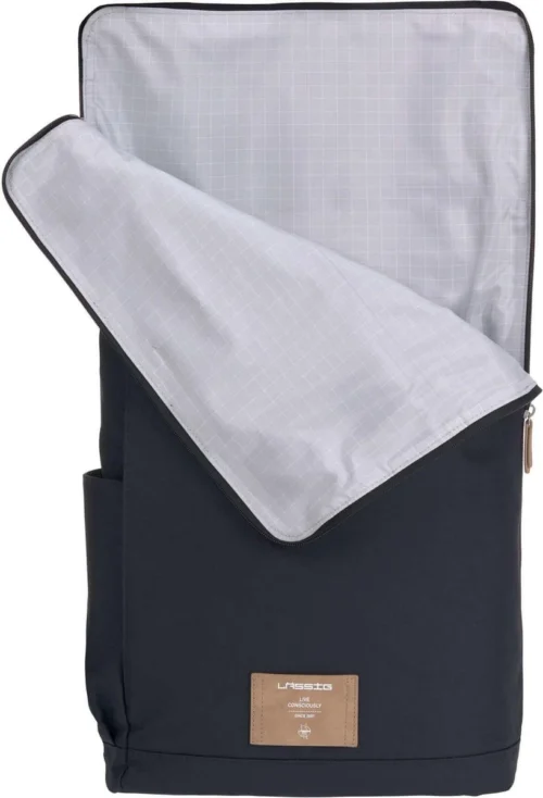 LÄSSIG Luiertas Rolltop Backpack Rugzak Incl Verschoningsmatje - Nacht Blauw -Baby Verzorging 817x1200 1
