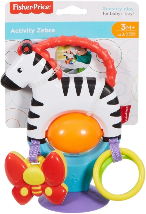 Fisher Price - Activity Zebra - Rammelaar - Speeltje En Bijtring - Grijpspeelgoed -Baby Verzorging 821x1200