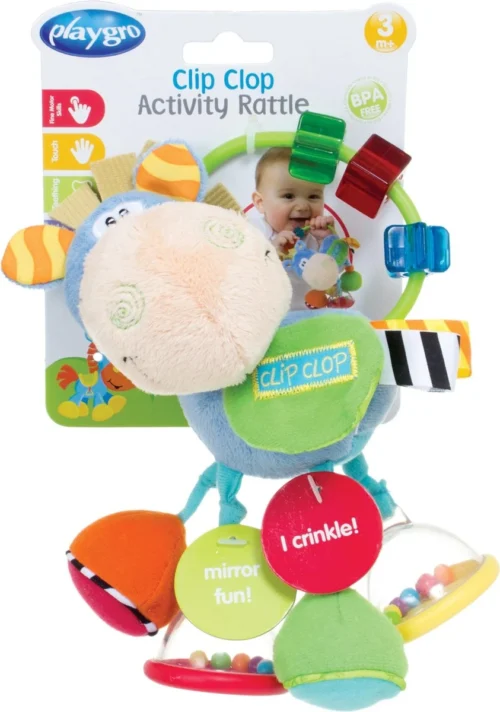 Playgro Clip Clop Rammelaar - Blauw - Activiteitenspeeltje - Kraamkado 8 Playgro Clip Clop Rammelaar - Blauw - Activiteitenspeeltje - Kraamkado -Baby Verzorging 843x1200