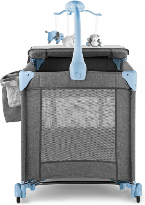 Kinderkraft Joy Luxe - Campingbed Met Schommelfunctie Blauw -Baby Verzorging 845x1200 3