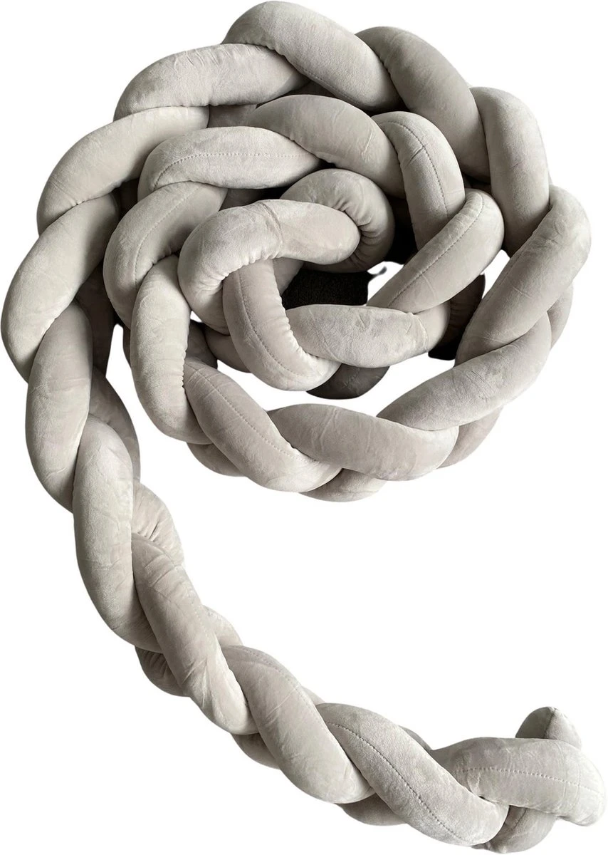 IL BAMBINI Gevlochten baby bed bumper Treccia - Bedomrander - Box omrander - Hoofdbeschermer - Boxrand - Bedbumper - Stootrand - Boxomrander - (3 meter) Grijs IL BAMBINI Gevlochten Baby Bed Bumper Treccia - Bedomrander - Box Omrander - Hoofdbeschermer - Boxrand - Bedbumper - Stootrand - Boxomrander - (3 Meter) Grijs -Baby Verzorging 854x1200 6