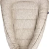 Zaffiro Leaves Babynestje - Beige - Hoes Van 100% Katoen -Baby Verzorging 862x1200 2
