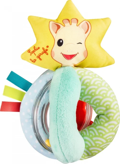 Sophie De Giraf - Rammelaar - Stoffen Balletjes Rammelaar