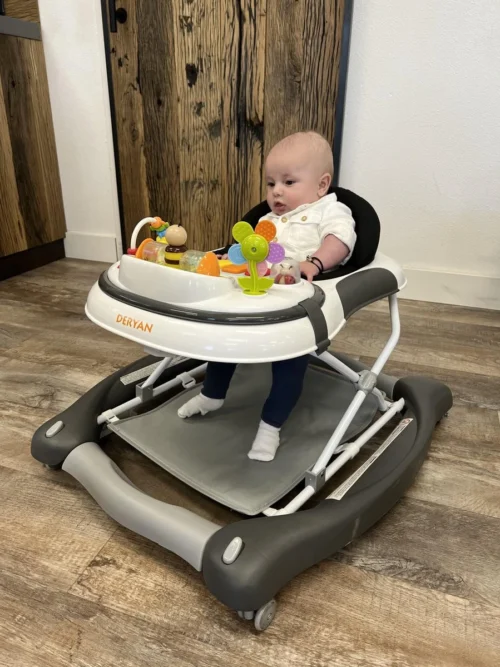 Deryan Luxe Loopstoel - Schommelfunctie -Inclusief Speelset En Dienblad - Grijs -Baby Verzorging 899x1200 14