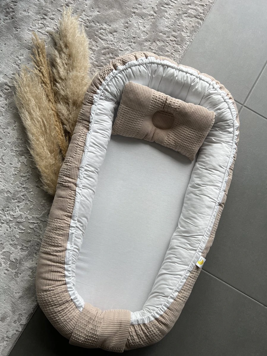 Bébélunes - Waffle Brown - Babynest - Bruin - 60x100cm - Inclusief kussen Bébélunes - Waffle Brown - Babynest - Bruin - 60x100cm - Inclusief Kussen -Baby Verzorging 899x1200 21