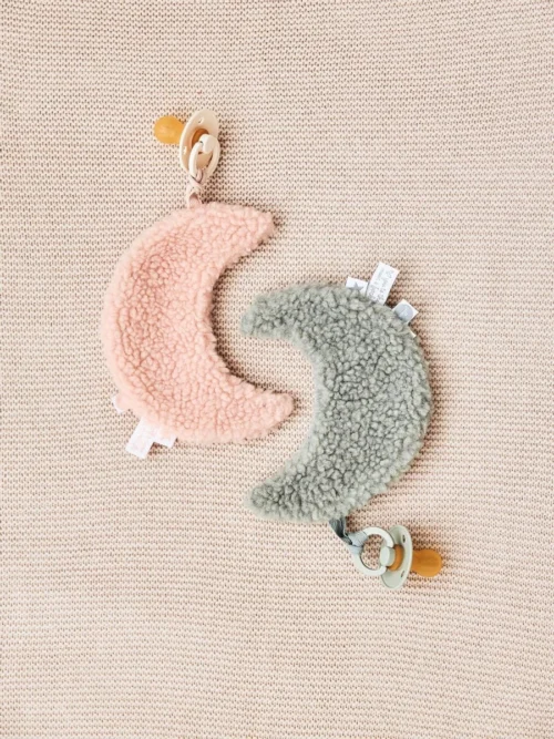 Jollein Speendoek Moon | Set 2 Stuks | Pale Pink + Ash Green