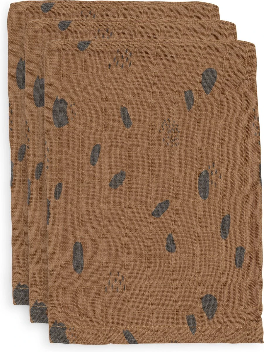 Jollein Baby Hydrofiel Washandje Spot - Caramel - 3 Stuks Jollein Baby Hydrofiel Washandje Spot - Caramel - 3 Stuks -Baby Verzorging 901x1200 5